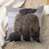 bear |湖のクラーク国立公園 クッション (ブランケット)