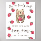 BEAR – 瓶に入っているグミベアの数 ポスター (正面)