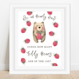 BEAR – 瓶の中にテディベアが何個入っているか ポスター