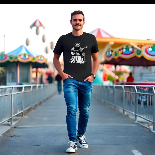 Bear 遊's Acoustic Guitar – ブラックTシャツ Tシャツ