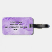 Bear 01 Kids ラゲッジタグ (裏面横)