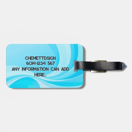 Bear 02 Kids ラゲッジタグ (裏面横)