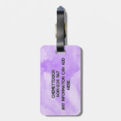 Bear 03 Kids ラゲッジタグ (裏面縦)