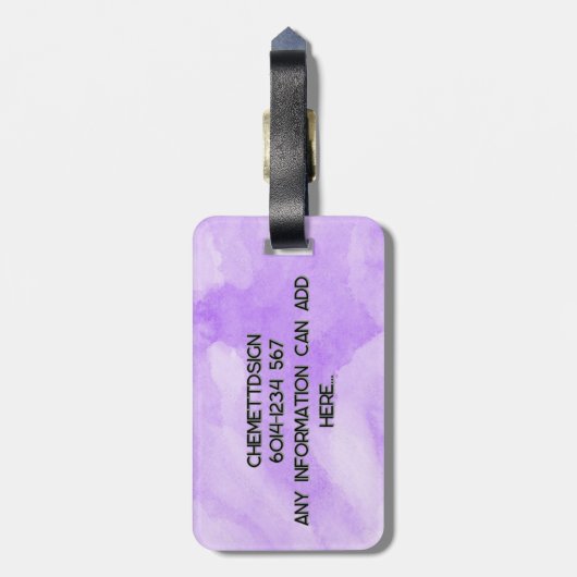 Bear 03 Kids ラゲッジタグ (裏面縦)