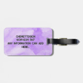 Bear 03 Kids ラゲッジタグ (裏面横)