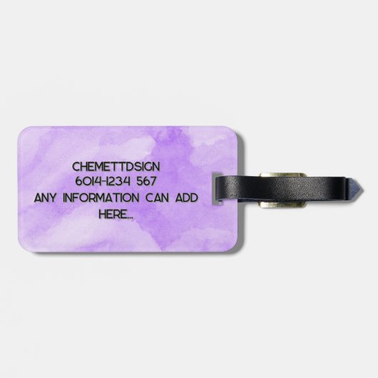 Bear 03 Kids ラゲッジタグ (裏面横)