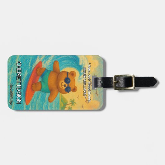 Bear 04 Kids ラゲッジタグ (正面横)