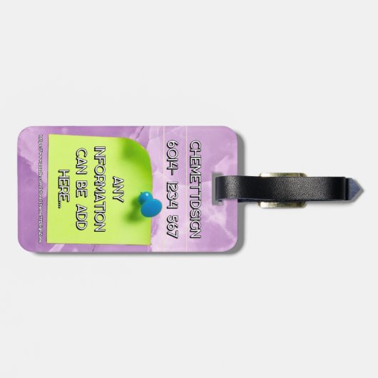 Bear 04 Kids ラゲッジタグ (裏面横)