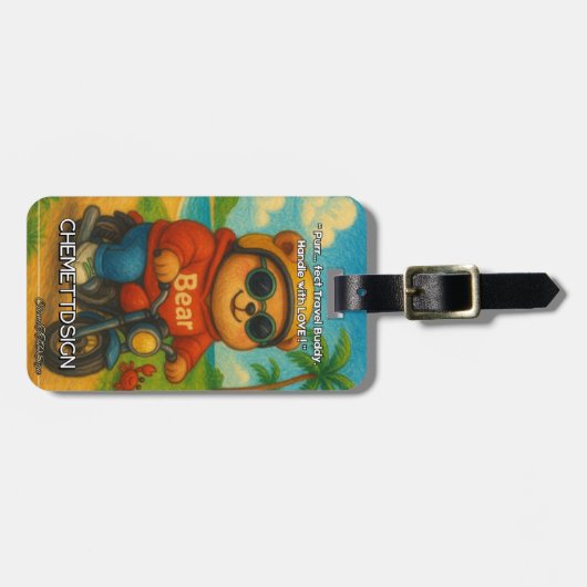 Bear 05 Kids  ラゲッジタグ (正面横)