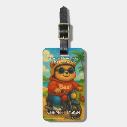 Bear 05 Kids ラゲッジタグ (正面縦)