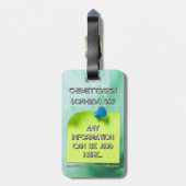 Bear 06 Kids ラゲッジタグ (裏面縦)