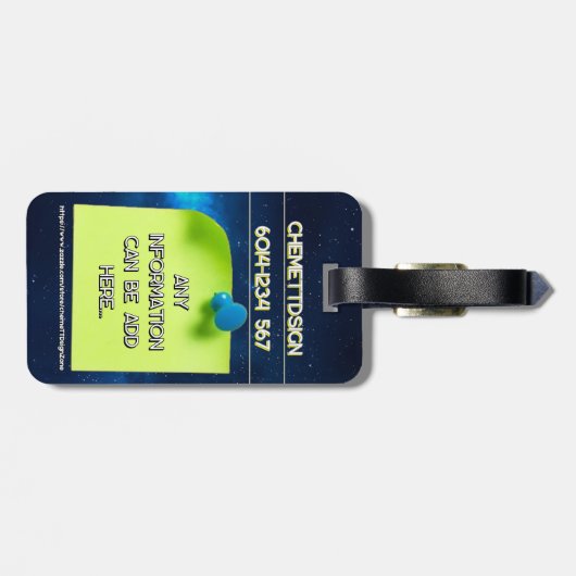 Bear 07 Kids ラゲッジタグ (裏面横)