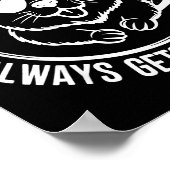 Bear A Clean Beaver Always Gets More Wood ポスター (角)