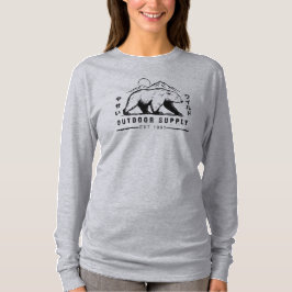 Bear adventure outdoor supply tシャツ