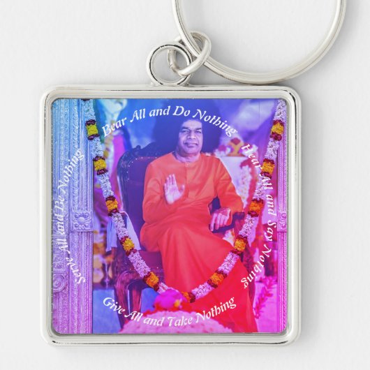 Bear all Porte-Clés Carré premium Grand - キーホルダー (正面)