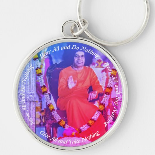 Bear all Porte-clés rond premium - Grand キーホルダー (正面)