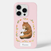 Bear and Bunny Sweet Woodland Custom Name Case-Mate iPhoneケース (裏面)
