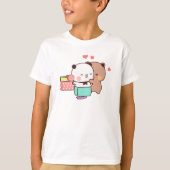 Bear and Panda Bubu Dudu Balloon Tシャツ (正面)