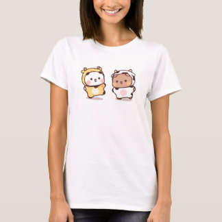Bear and Panda Bubu Dudu Balloon Tシャツ
