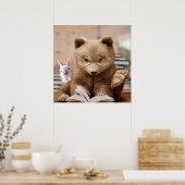 BEAR AND RABBIT|ウサギ愛好家への贈り物 ポスター (キッチン)