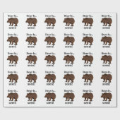Bear Animal Funny Humor Quote ラッピングペーパー (フラット)