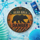 Bear Area Danger Camping & Hunting Gift ペーパープレート (パーティー)