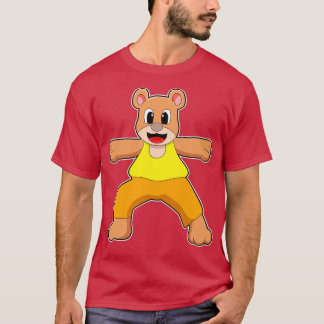 Bear at Yoga in Standing Tシャツ