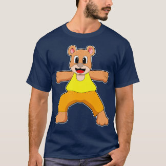 Bear at Yoga in Standing Tシャツ