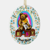 Bear baby Blocks  Ornament セラミックオーナメント (右)