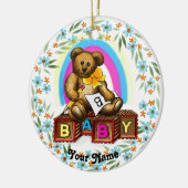 Bear baby Blocks  Ornament セラミックオーナメント (左)