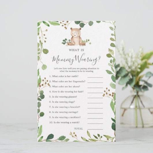 Bear Baby Showerママが着ているもの (スタンド正面)