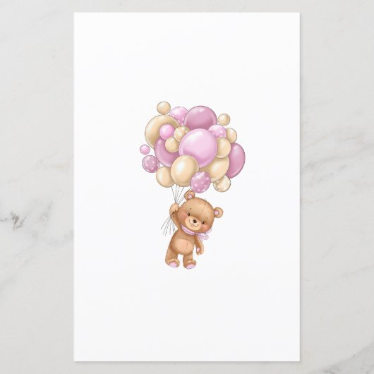 Bear Baby Shower Game Guess Who Mommy or Daddy (裏面)