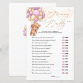 Bear Baby Shower Game Guess Who Mommy or Daddy (正面/裏面)