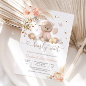 Bear Baby Shower Invitation 招待状