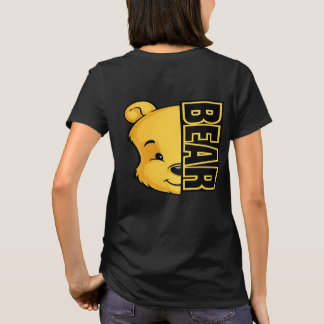 Bear Back Print Women's T-Shirt Tシャツ