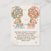 Bear Balloons Bearly Wait Book Request エンクロージャーカード (正面)