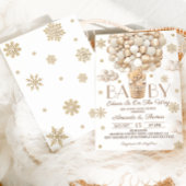 Bear Bearly 待つ冬のベイビーシャワー 招待状