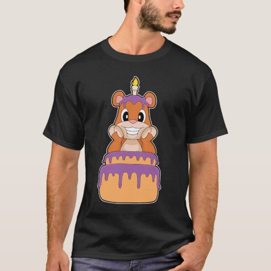 Bear Birthday Cake Tシャツ (正面)