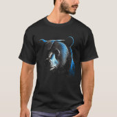 Bear Blue - Art Wild Animal Forest Animals Bear Tシャツ (正面)