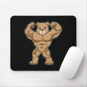 Bear Bodybuilder Bodybuilding Sports  マウスパッド (マウス)