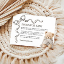 Bear Books for Baby Card 
