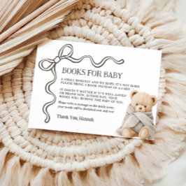 Bear Books for Baby Card  エンクロージャーカード