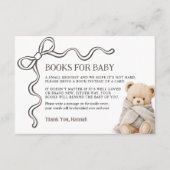 Bear Books for Baby Card  エンクロージャーカード (正面)