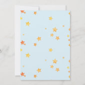  Bear Boy Stars Baby Shower  Invitation 招待状 (裏面)