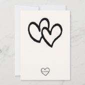 Bear & Bunny Stuffies Twin Baby Shower 招待状 (裏面)