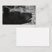 Bear Business Card (独自の文字を追加) 名刺 (正面/裏面)