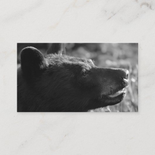 Bear Business Card (独自の文字を追加) 名刺 (正面)