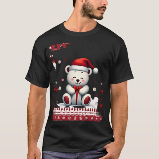 Bear Christmas Christmas (4) Tシャツ (正面)