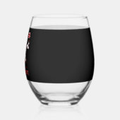 Bear Christmas Christmas (5) ステムなしワイングラス (左)