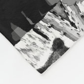 Bear Collage フリースブランケット (角)